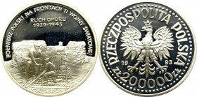 III RP, 200.000 złotych 1993 Ruch Oporu 1939-1945