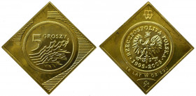III RP, 2 groschen clip '10 years in circulation'