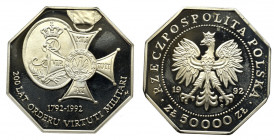 III RP, 50.000 złotych 1992 Virtuti Militari