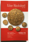 Katalog aukcyjny, Kolner Munzkabinett Aukcja 112/2019