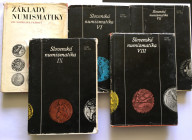 Opracowania naukowe dotyczące numizmatyki Słowackiej - ZAKLADY NUMISMATIKY, Slovenska numizmatika cz. VI,VII,VIII,IX