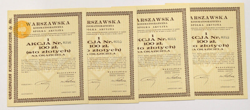 Polska, zestaw akcje 4 szt. 

More photos and full item description available ...