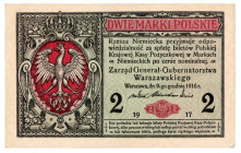 Generalne Gubernatorstwo, 2 marki polskie 1916 Generał