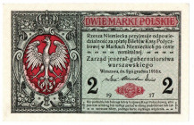 Generalne Gubernatorstwo, 2 marki polskie 1916 Jenerał