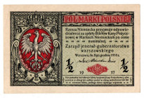 Generalne Gubernatorstwo, 1/2 marki polskiej 1916 Jenerał