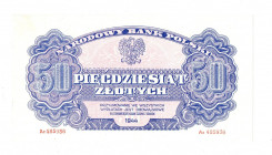 PRL, 50 złotych 1944 , seria Az - '...obowiązkowe...'