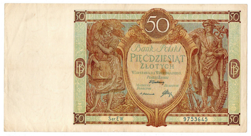 II RP, 50 złotych 1929 Reference: Miłczak 70b 

More photos and full item desc...