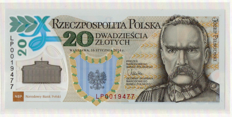 III RP, 20 złotych 2014 - 100-lecie utworzenia Legionów Polskich Egzemplarz w st...