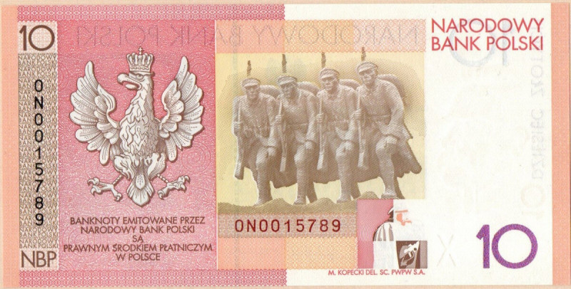 III RP, 10 złotych 2008 - 90 Rocznica Odzyskania Niepodległości Egzemplarz w emi...