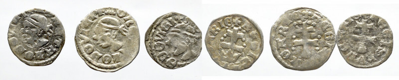 Ludwik Wegierski, Set of denarius Ładnie zachowane egzemplarze. Patyna, nalot. ...