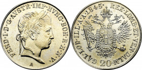 Austria, 20 kreuzer 1845