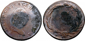 Austria, 1 kreuzer 1790 S