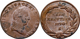 Austria, 1 kreuzer 1790 S