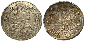 Austria, Leopold I, 3 kreuzer 1682, Hall
