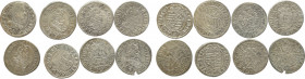Austria, kreuzer set 8 pcs