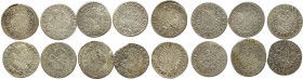 Austria, kreuzer set 8 pcs