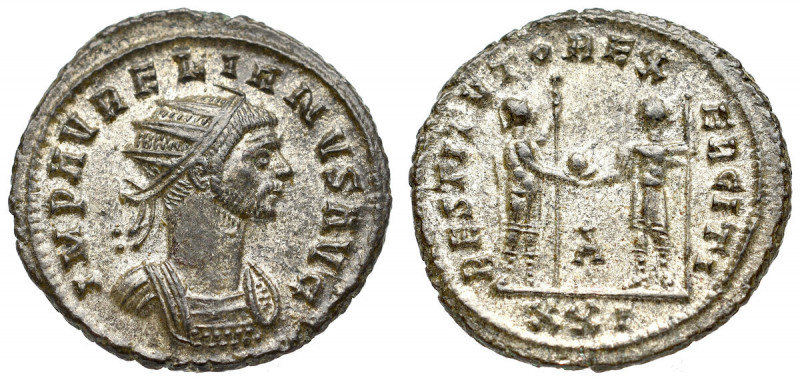 Roman Empire, Aurelian, Antoninian Cyzicus OBVERSE: IMP AVRELIANVS AVG 
REVERSE...