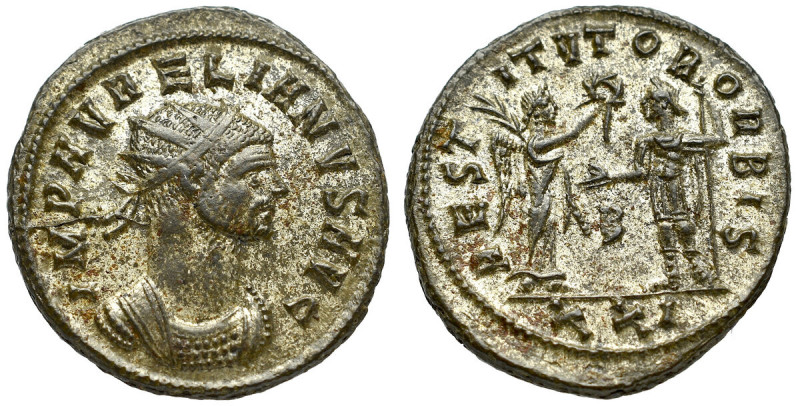 Roman Empire, Aurelian, Antoninian Cyzicus OBVERSE: IMP AVRELIANVS AVG
REVERSE:...