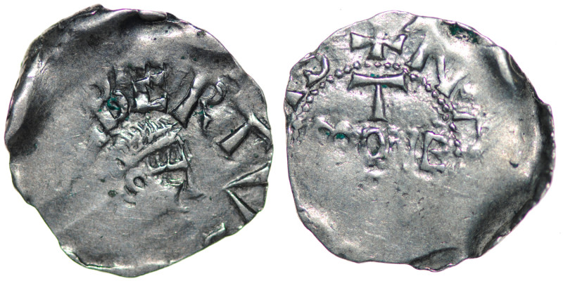 Belgium. Lower Lorraine. Albert II 1031-1064. AR Denar (19mm, 0.95g). Namur mint...