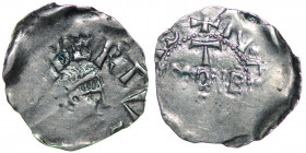 Belgium. Lower Lorraine. Albert II 1031-1064. AR Denar (19mm, 0.95g). Namur mint. [AL]BERTV[S], diademed bust right / NA[MVC ENS]IS, T / MONE / [A], t...