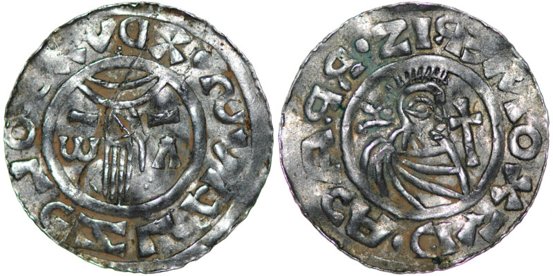 Czech Republic. Bohemia. Boleslav II. 967 - 999. AR Denar (21mm, 1.48 g). Prague...