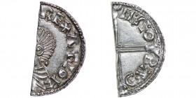 England. Aethelred II. 978-1016. AR Half Penny (10mm, 0.87g, 9h). Long Cross type (BMC IVa, Hild. D). Bath mint; uncertain moneyer. Struck circa 997-1...