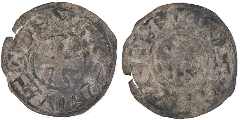 France, Feudal. Berri-Gien. Geoffrey II or III of Donzy. 1120-1160. AR denier (1...