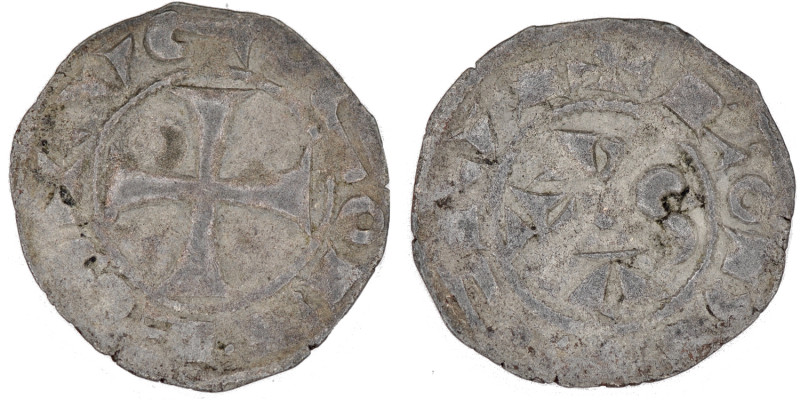 France, Provincial, Rodez. Count Hughes II or III. 1156-1196. BI denier (18mm, 0...