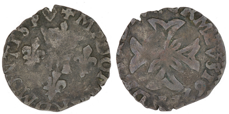 France. Dombes. Maria di Montpensier 1608-1626 (15mm, 0.64g). Liard 1619; Poye D...