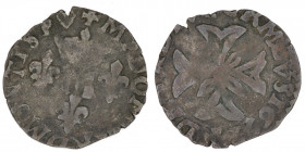 France. Dombes. Maria di Montpensier 1608-1626 (15mm, 0.64g). Liard 1619; Poye D`Avant 5172; Boudeau 1077. Fine.