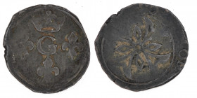 France. Dombes. Gaston de Montpensier 1627-1650 (13mm, 0.71g). Poye D`Avant 5215; Boudeau 1091. Very Fine.