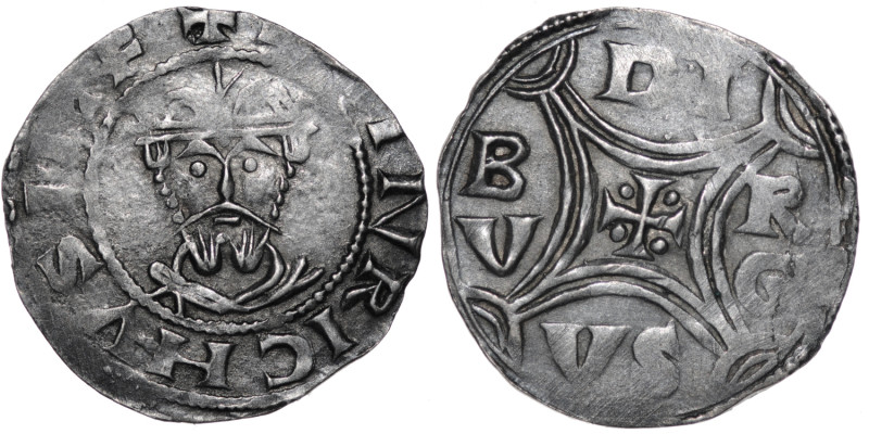 Germany. Duisburg. Heinrich III 1046-1056. AR Denar (18mm, 1.19g). Duisburg mint...