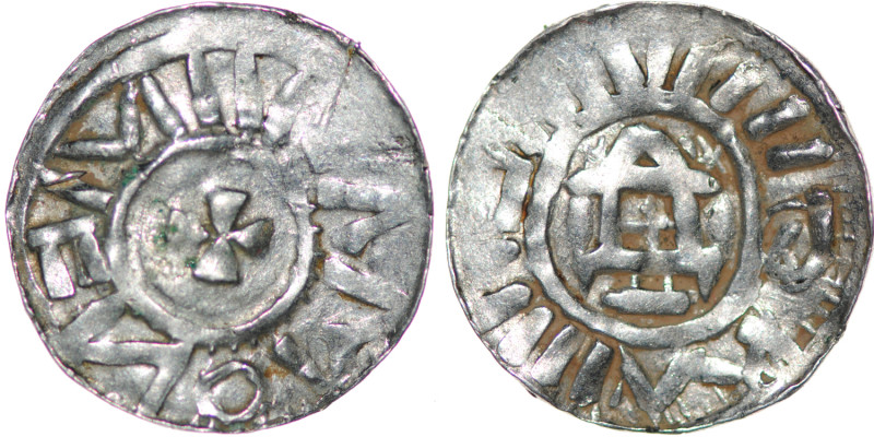 Germany. Archdiocese of Magdeburg. Giselher 981-1004. AR Denar (18mm, 1.38g). Ma...