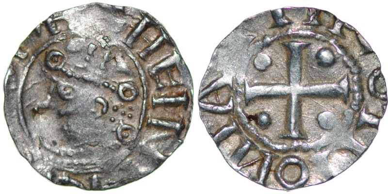 Germany. Duchy of Saxony. Heinrich II 1002-1024. AR Denar (15.5mm, 1.43g). Dortm...