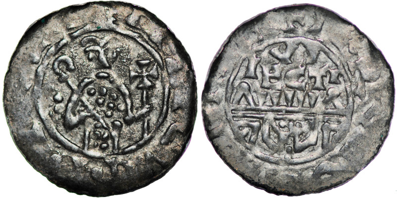 The Netherlands. Utrecht. Wilhelm de Ponte 1054-1076. AR Denar (17mm, 0.64g). Bi...