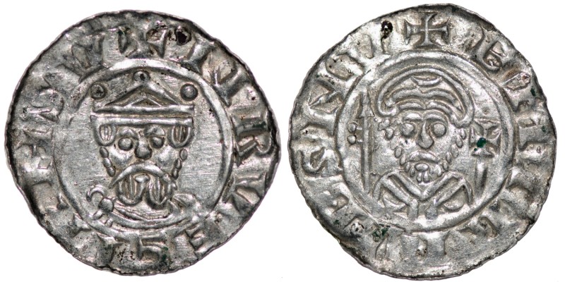 The Netherlands. Groningen. Wilhelm and Heinrich III/IV 1054-1076. AR Denar (18....