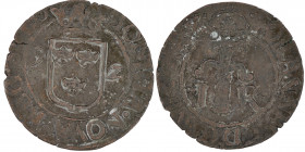 Sweden, Johan III. 1/2 öre 1592. Æ (21mm, 1.48g), Johannes, Levin: 654. Fine.