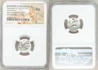 MACEDONIAN KINGDOM. Alexander III the Great (336-323 BC). AR drachm (17mm, 5h). NGC AU. Early posthumous issue of Lampsacus, ca. 310-301 BC. Head of H...
