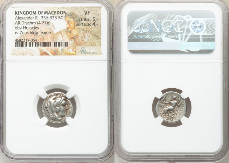 MACEDONIAN KINGDOM. Alexander III the Great (336-323 BC). AR drachm (15mm, 4.22 ...