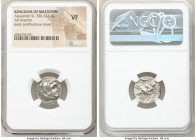 MACEDONIAN KINGDOM. Alexander III the Great (336-323 BC). AR drachm (16mm, 1h). NGC VF. Posthumous issue of Magnesia ad Maeandrum, ca. 319-305 BC. Hea...