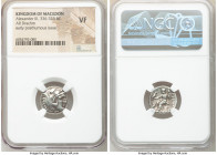 MACEDONIAN KINGDOM. Alexander III the Great (336-323 BC). AR drachm (16mm, 12h). NGC VF. Early posthumous issue of Magnesia ad Maeandrum, ca. 319-305 ...