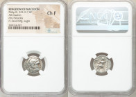 MACEDONIAN KINGDOM. Philip III Arrhidaeus (323-317 BC). AR drachm (16mm, 12h). NGC Choice Fine. Magnesia ad Maeandrum, ca. 323-319 BC. Head of Heracle...