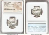 ATTICA. Athens. Ca. 440-404 BC. AR tetradrachm (25mm, 17.13 gm, 7h). NGC Choice AU 5/5 - 5/5. Mid-mass coinage issue. Head of Athena right, wearing cr...