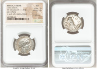 ATTICA. Athens. Ca. 440-404 BC. AR tetradrachm (24mm, 17.19 gm, 4h). NGC AU 5/5 - 4/5, Full Crest. Mid-mass coinage issue. Head of Athena right, weari...
