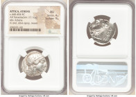 ATTICA. Athens. Ca. 440-404 BC. AR tetradrachm (24mm, 17.16 gm, 6h). NGC AU 4/5 - 4/5. Mid-mass coinage issue. Head of Athena right, wearing crested A...