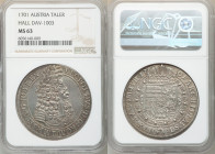 Leopold I Taler 1701 MS63 NGC, Hall mint, KM1303.4, Dav-1003. Lilac tinted gold and gray toning. 

HID09801242017

© 2020 Heritage Auctions | All ...