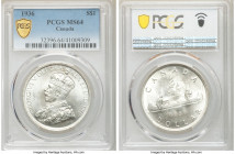 George V Dollar 1936 MS64 PCGS, Royal Canadian mint, KM31. Untoned frosted surface. 

HID09801242017

© 2020 Heritage Auctions | All Rights Reserv...