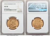 George V gold 10 Dollars 1912 AU58 NGC, Ottawa mint, KM27. Conservatively graded. AGW 0.4837 oz. 

HID09801242017

© 2020 Heritage Auctions | All ...