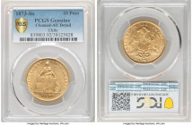 Republic gold 10 Pesos 1873-So AU Details (Cleaned) PCGS, Santiago mint, KM145. AGW 0.4413 oz. 

HID09801242017

© 2020 Heritage Auctions | All Ri...