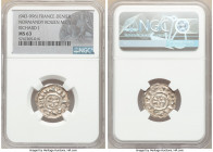 Normandy. Richard I Denier ND (943-996) MS63 NGC, Rouen mint, Dup-16. 20mm. Argent and taupe-brown toned. 

HID09801242017

© 2020 Heritage Auctio...